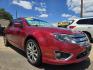 2012 RED Ford Fusion SE (3FAHP0HA8CR) with an 2.5L L4 DOHC 16V engine, AUTO transmission, located at 2660 S.Garland Avenue, Garland, TX, 75041, (469) 298-3118, 32.885387, -96.656776 - Photo#1