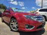 2012 RED Ford Fusion SE (3FAHP0HA8CR) with an 2.5L L4 DOHC 16V engine, AUTO transmission, located at 2660 S.Garland Avenue, Garland, TX, 75041, (469) 298-3118, 32.885387, -96.656776 - Photo#0