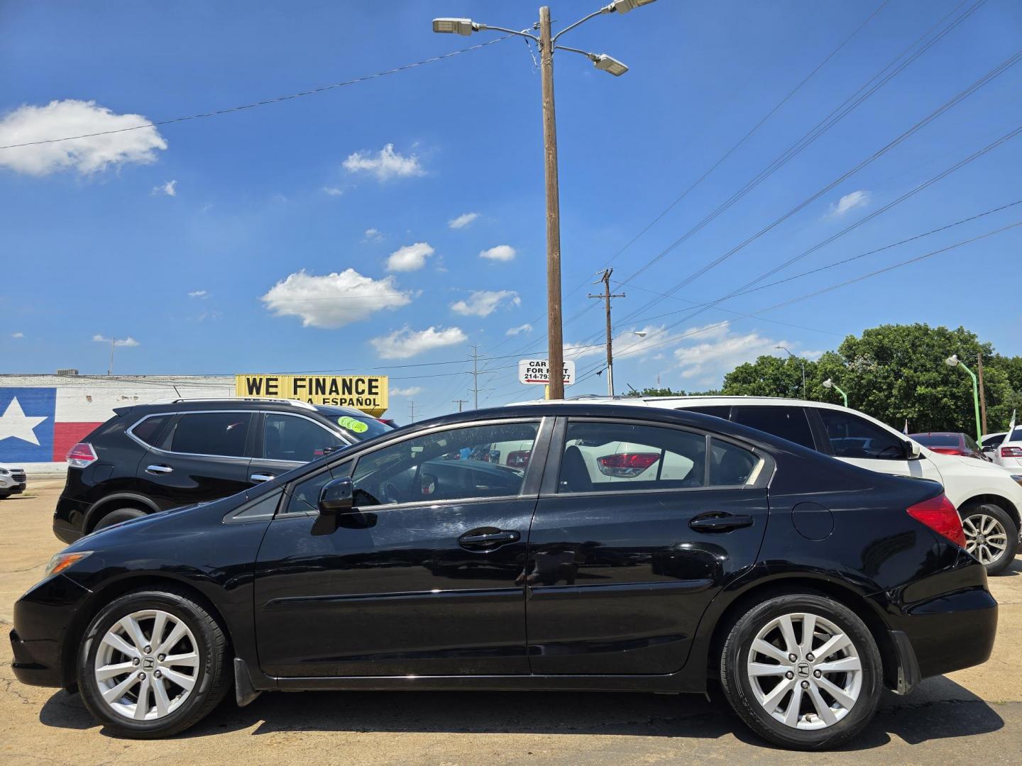 2012 BLACK Honda Civic EX-L (19XFB2F92CE) with an 1.8L L4 SOHC 16V engine, 5-Speed Automatic transmission, located at 2660 S.Garland Avenue, Garland, TX, 75041, (469) 298-3118, 32.885387, -96.656776 - Photo#6