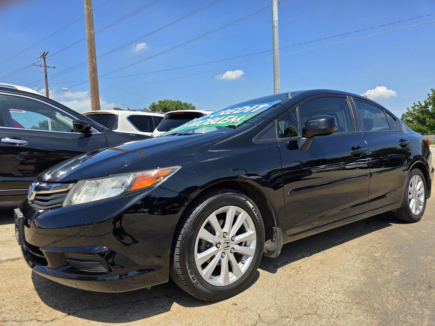 2012 BLACK Honda Civic EX-L (19XFB2F92CE) with an 1.8L L4 SOHC 16V engine, 5-Speed Automatic transmission, located at 2660 S.Garland Avenue, Garland, TX, 75041, (469) 298-3118, 32.885387, -96.656776 - Photo#7