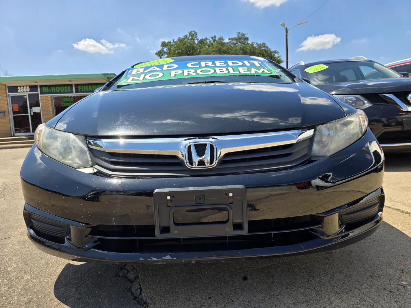 2012 BLACK Honda Civic EX-L (19XFB2F92CE) with an 1.8L L4 SOHC 16V engine, 5-Speed Automatic transmission, located at 2660 S.Garland Avenue, Garland, TX, 75041, (469) 298-3118, 32.885387, -96.656776 - Photo#9