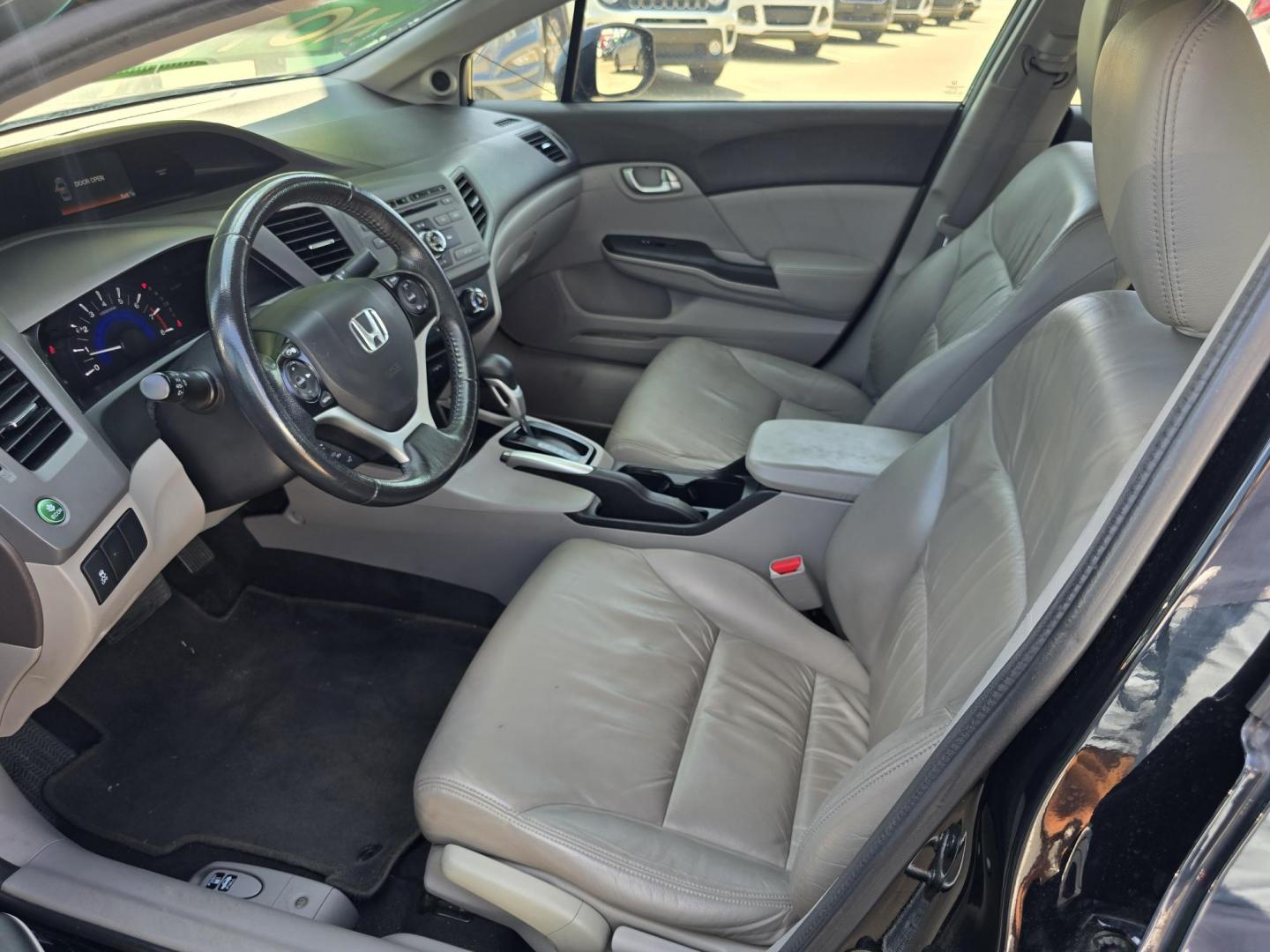 2012 BLACK Honda Civic EX-L (19XFB2F92CE) with an 1.8L L4 SOHC 16V engine, 5-Speed Automatic transmission, located at 2660 S.Garland Avenue, Garland, TX, 75041, (469) 298-3118, 32.885387, -96.656776 - Photo#11