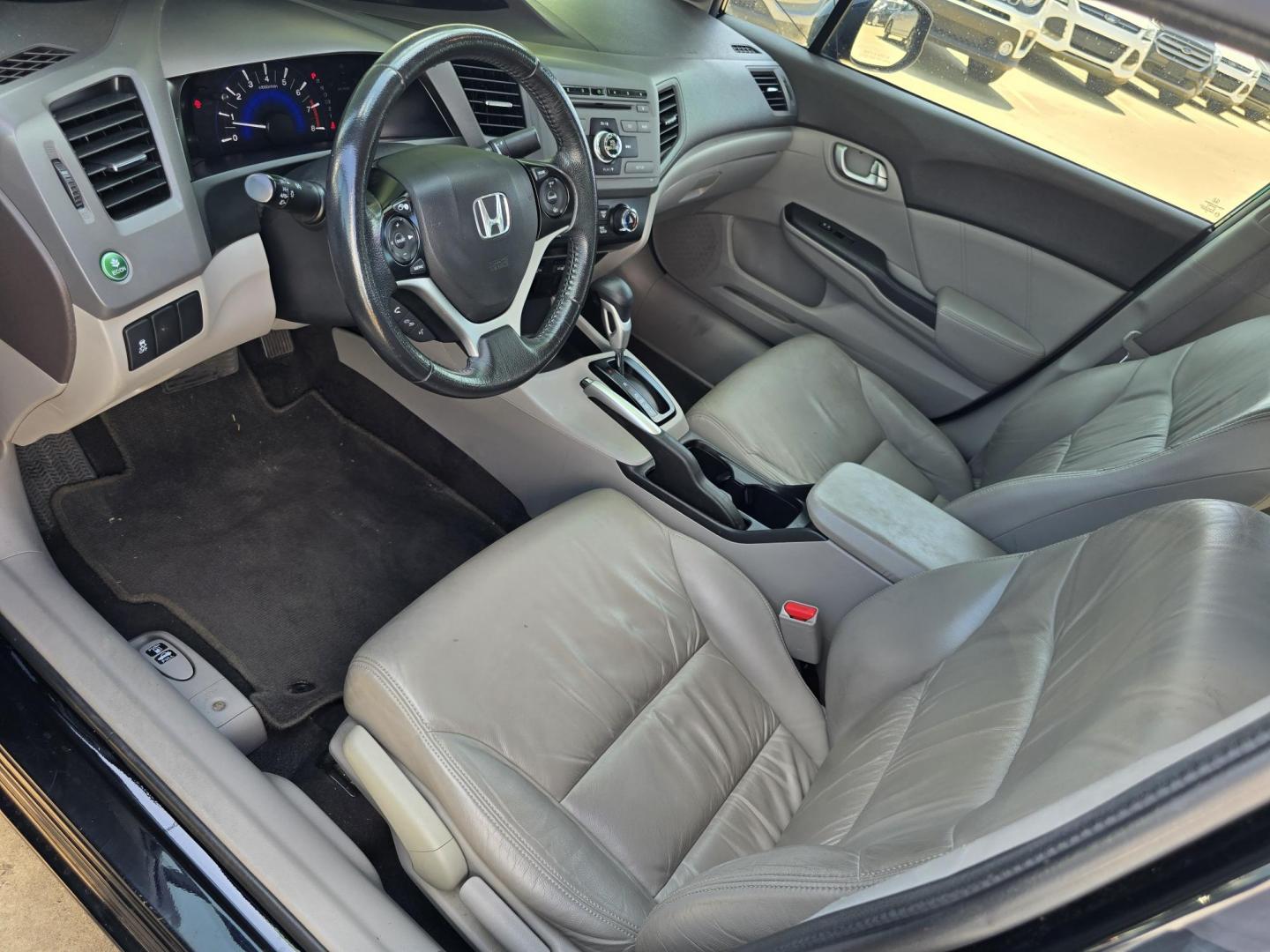 2012 BLACK Honda Civic EX-L (19XFB2F92CE) with an 1.8L L4 SOHC 16V engine, 5-Speed Automatic transmission, located at 2660 S.Garland Avenue, Garland, TX, 75041, (469) 298-3118, 32.885387, -96.656776 - Photo#10