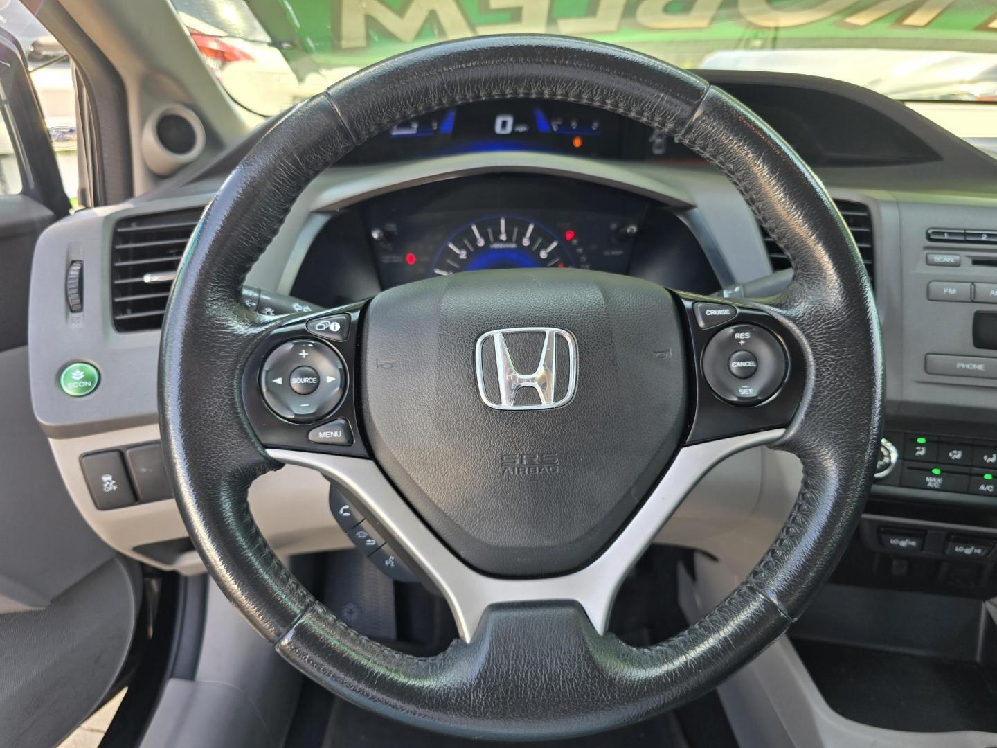 2012 BLACK Honda Civic EX-L (19XFB2F92CE) with an 1.8L L4 SOHC 16V engine, 5-Speed Automatic transmission, located at 2660 S.Garland Avenue, Garland, TX, 75041, (469) 298-3118, 32.885387, -96.656776 - Photo#12