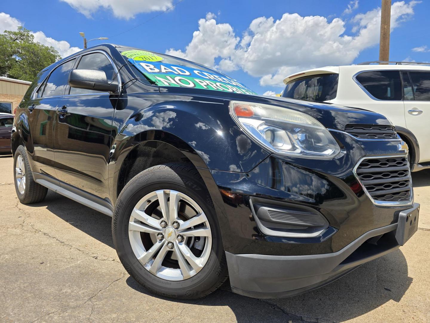 2017 BLACK Chevrolet Equinox LS (2GNALBEK3H1) with an 2.4L L4 DOHC 16V FFV engine, 6A transmission, located at 2660 S.Garland Avenue, Garland, TX, 75041, (469) 298-3118, 32.885387, -96.656776 - Photo#0